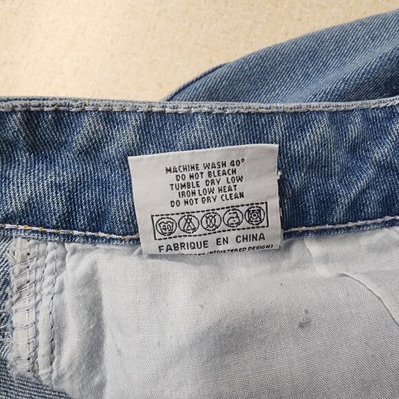 BooHoo Womens Patch Jeans Size 10 Retro Rainbow Retro Hippie Boho - Picture 8 of 9